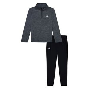 UNDER ARMOUR Kids Boys Twist 1/4 Zip Tech Set - Grey